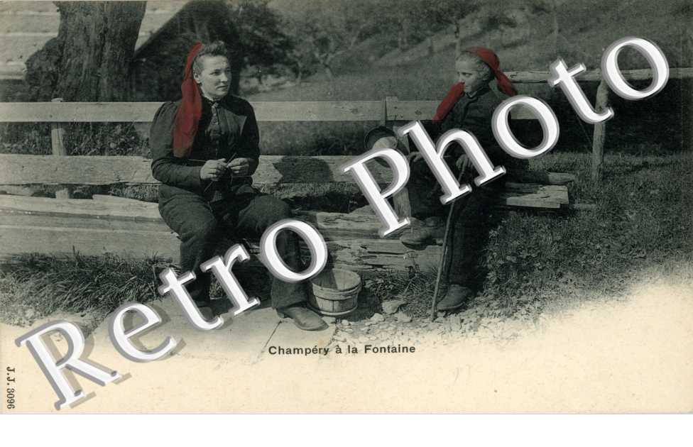 Champery a la fontaine