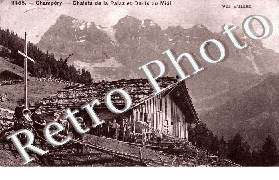 chalets de La Palaz et Dents du Midi  Val d'Illiez