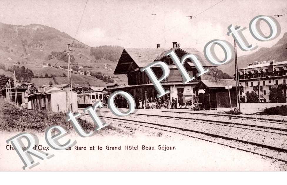 la Gare et le Grand Hotel Beau Sejour