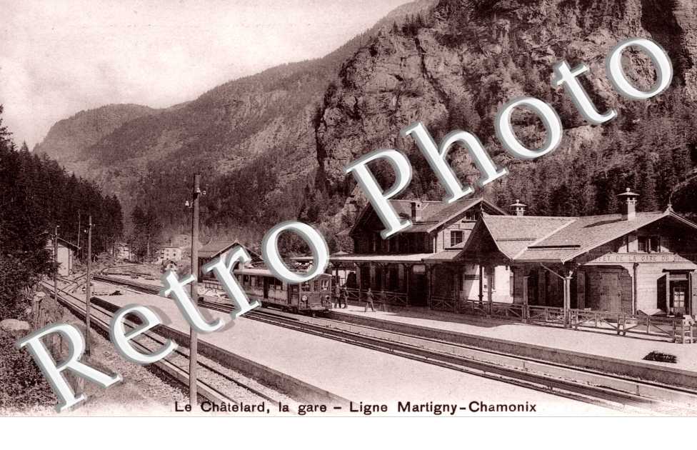 Le Châtelard, la Gare, Ligne Martigny-Chamonix