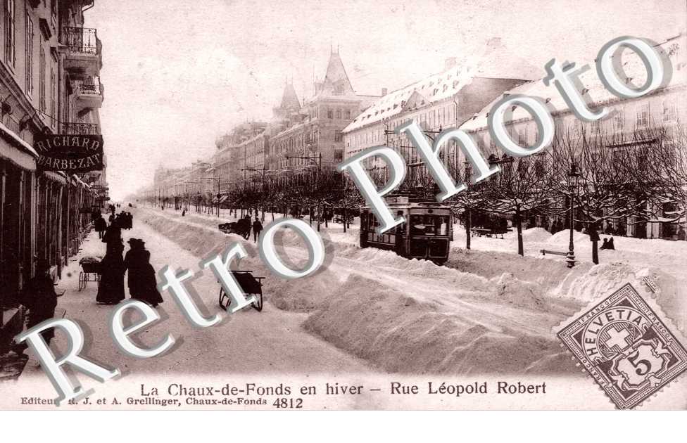 Rue Leopold Robert en hiver
