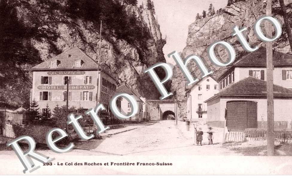 Le col des roches et frontieres Franco-Suisse