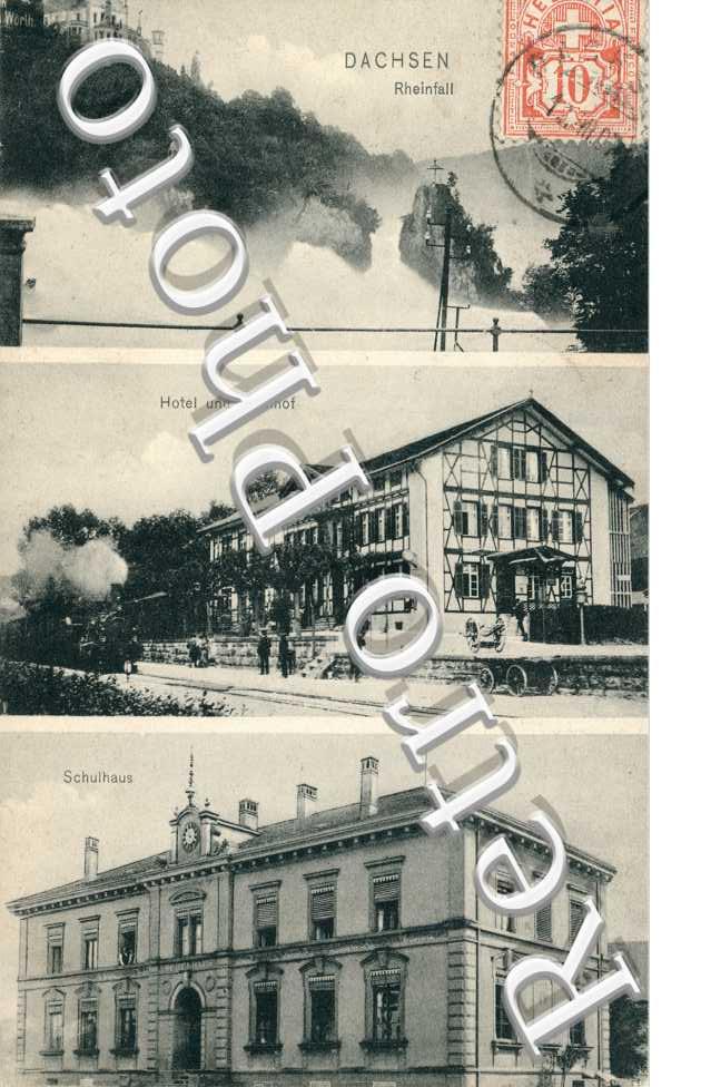 Rheinfall - Hotel ind Bahnhof - Schulaus
