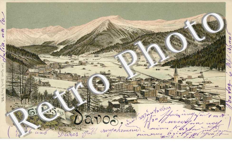 Wiesen mit Tinzenhorn u. Piz Michel., Vue generale