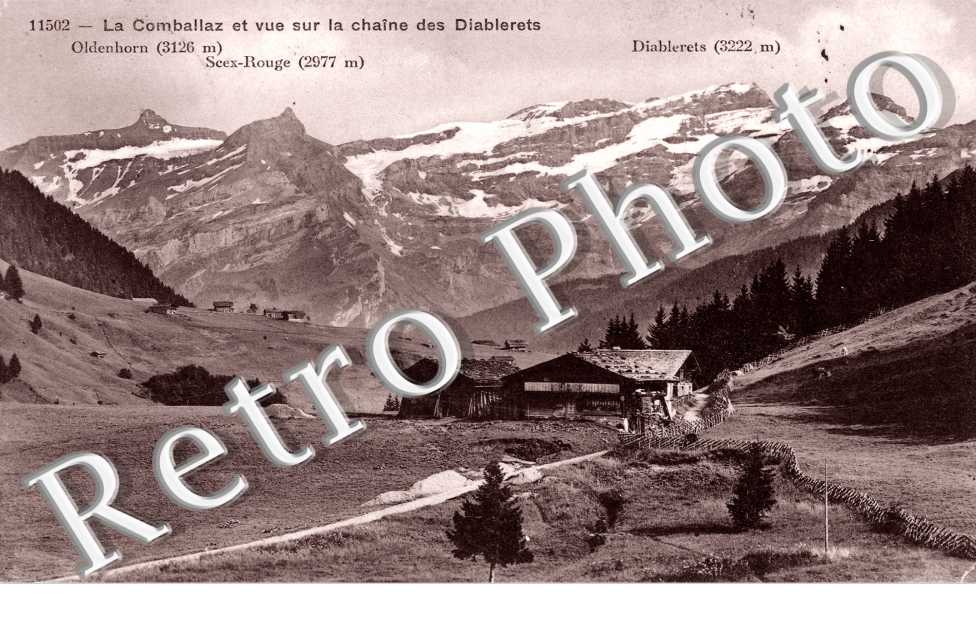 la Comballaz et Vue sur la chaine des Diablerets