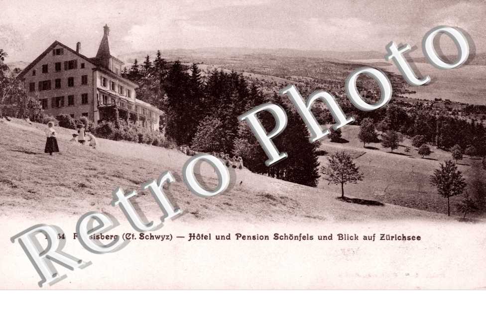 Hotel und Pension Schonfels und Blick auf Zurichsee