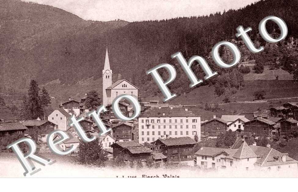 Fiesch Valais, l'Eglise, Vue générale
