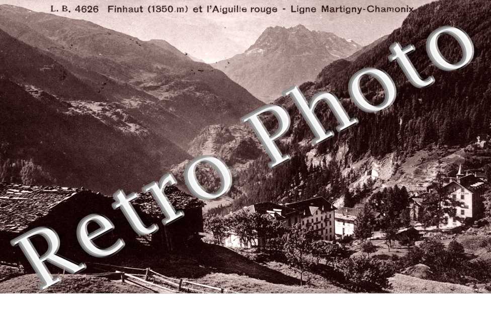 Finhaut et l'Aiguille rouge, Ligne Martigny-Chamonix