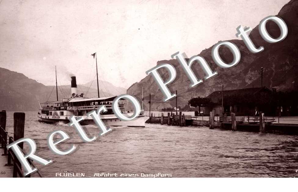 Anfahrt eines Dampfers