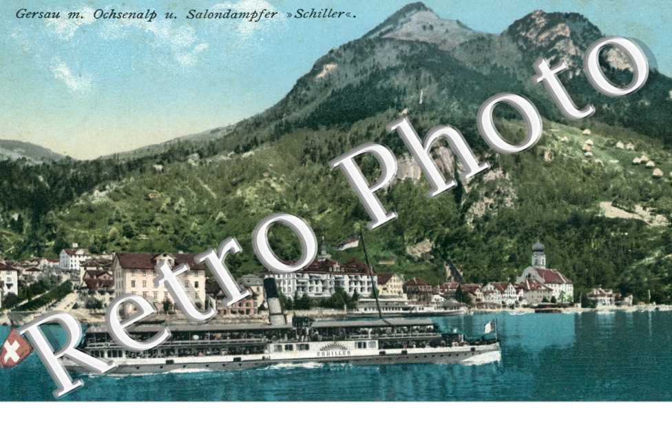 Oschsenalp u. Salondampfer Schiller