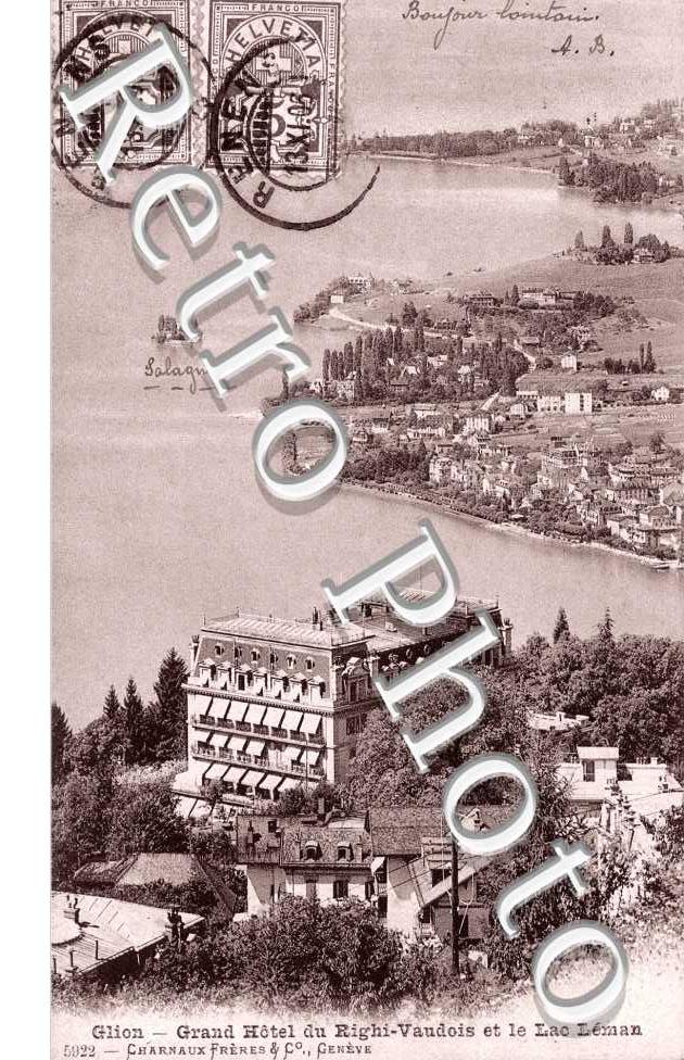 Grand Hotel du Righi-Vaudois et le Lac Leman
