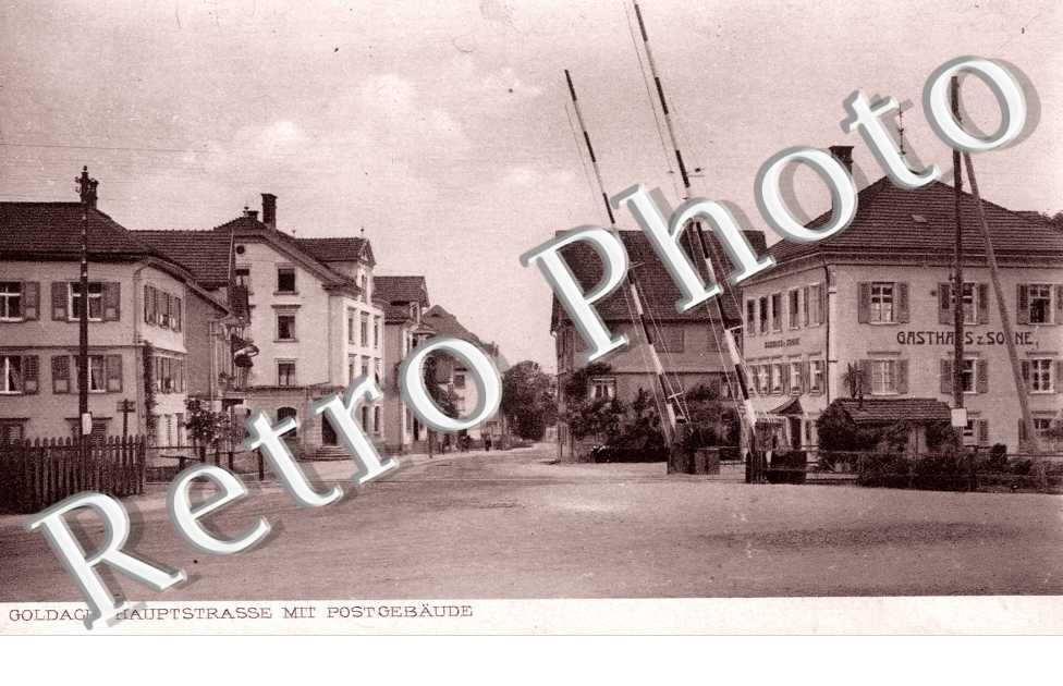 Goldach-Hauptstrasse mit Postgebaude
