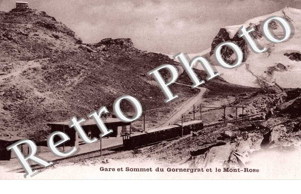 Gare et Sommet du Gornergrat et le Mont-Rose