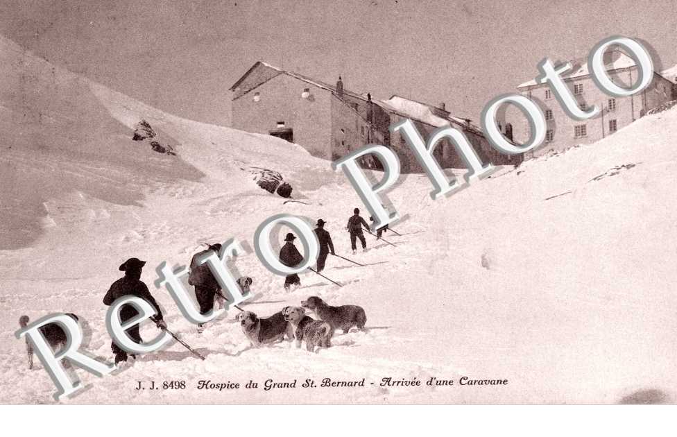 Hospice du Grand Saint Bernard, Arrivee d'une Caravane
