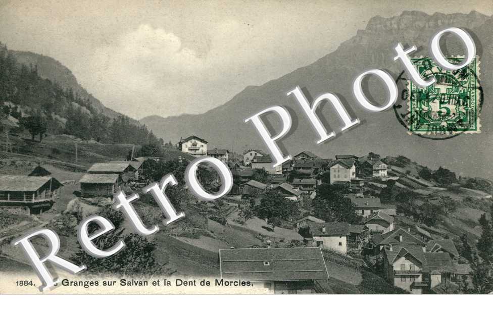 les Granges sur Salvan et la Dent de Morcles