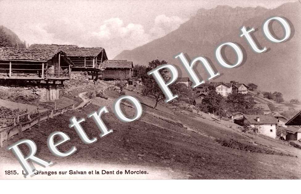 les Granges sur Salvan et la Dent de Morcles