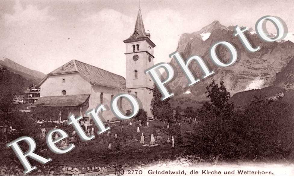 Die Kirche und Wetterhorn