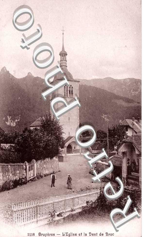 L'église et la Dent de la Broc