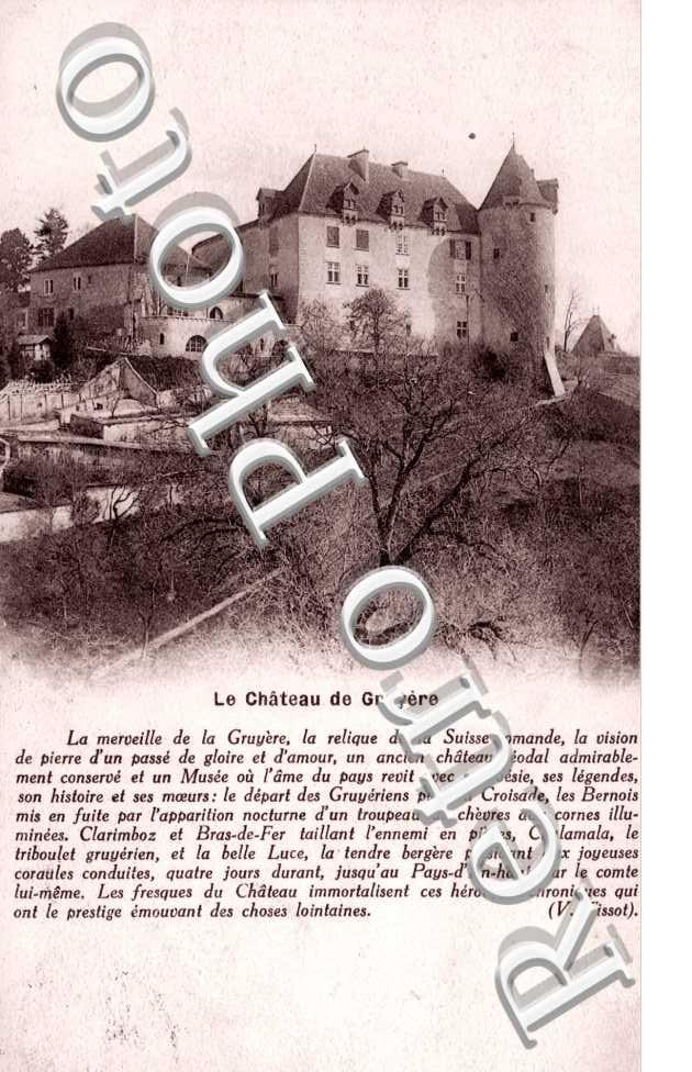 Vue du château de Gruyères