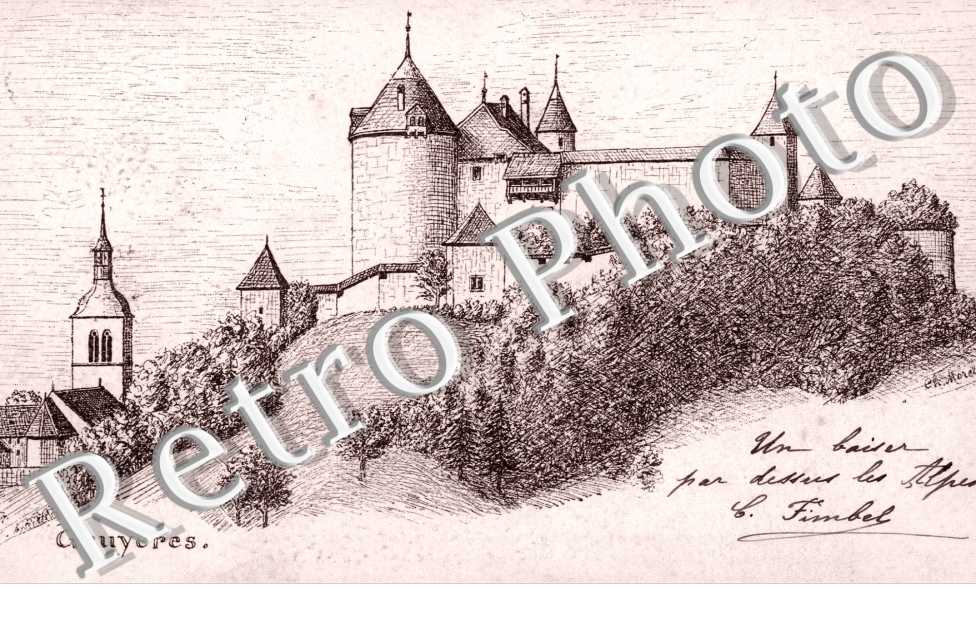Vue dessinée du château