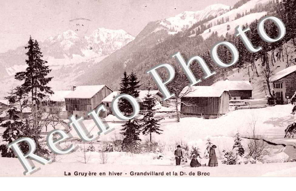 le Gruyere en Hiver, Grandvillard et la Dent de Broc