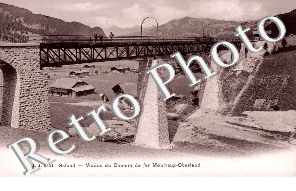 Viaduc  du chemin de fer Montreux-Oberland