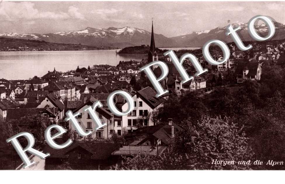 Horgen und die Alpen