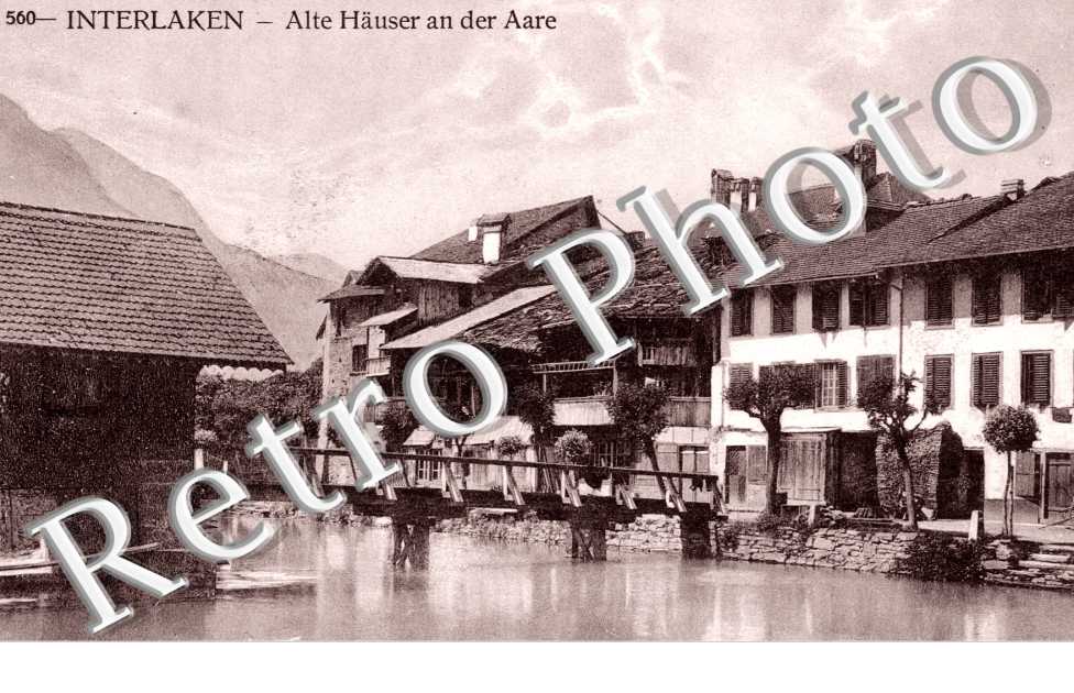 Alte Hauser an der Aare. Vieilles maisons sur l'Aar