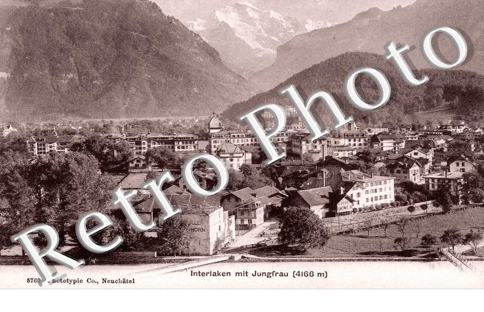 Interlaken mit Jungfrau. Paronama