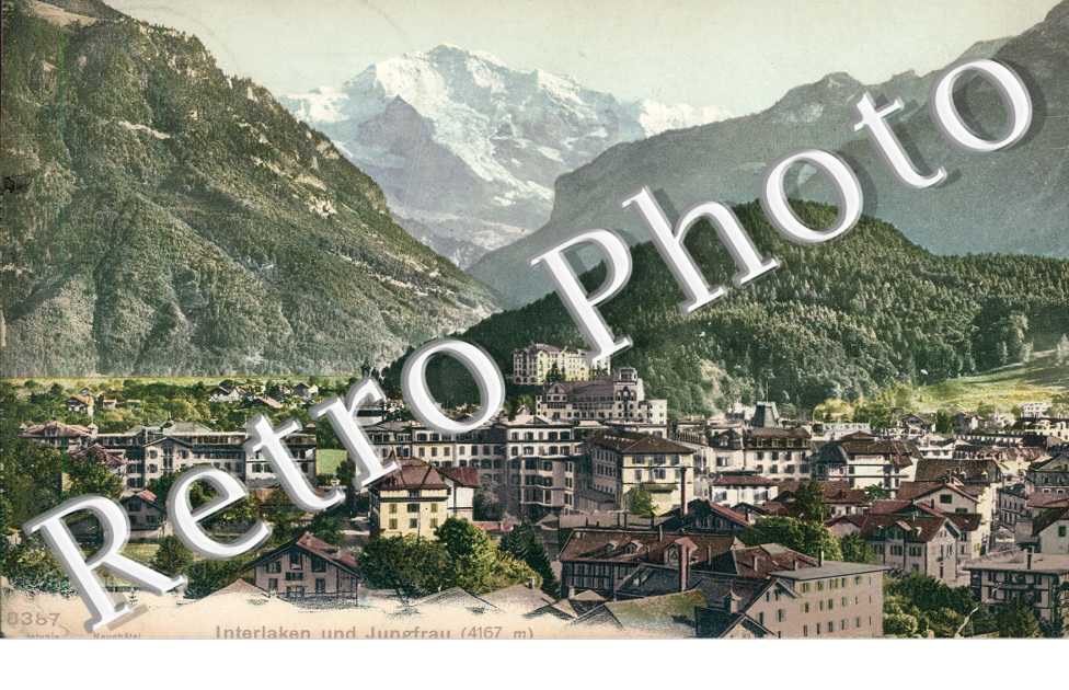 Interlaken mit Jungfrau. Paronama