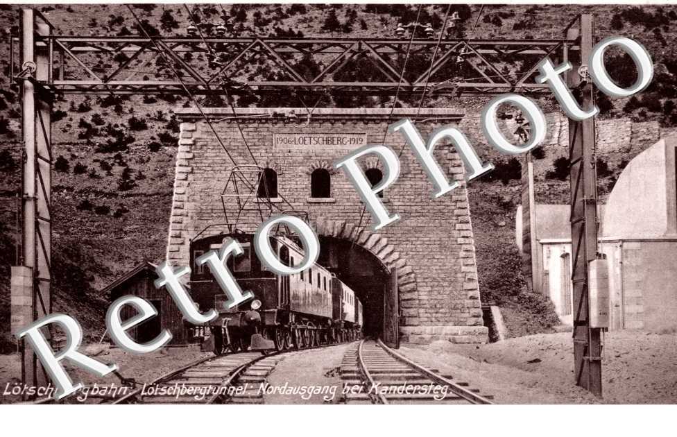 Lotschbergahn : Lotschbergtunnel : Nordausgang bei Kundersteg