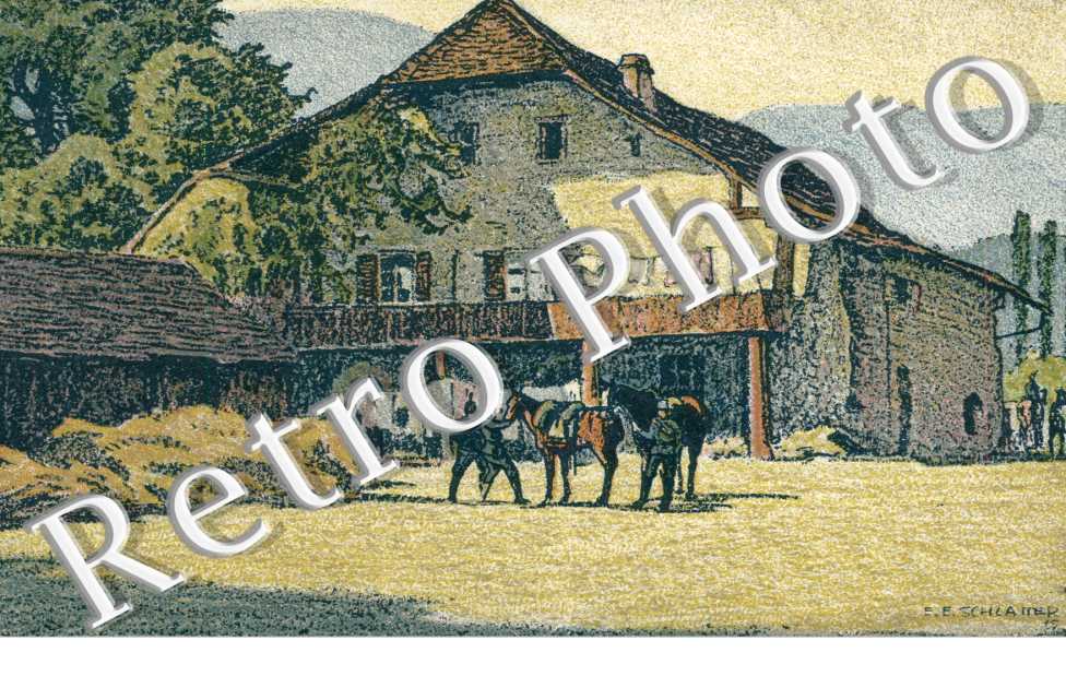 Dessin d'une Ferme