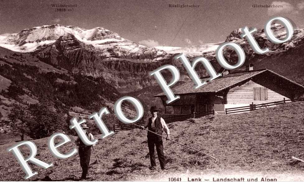 Landschaft und Alpen