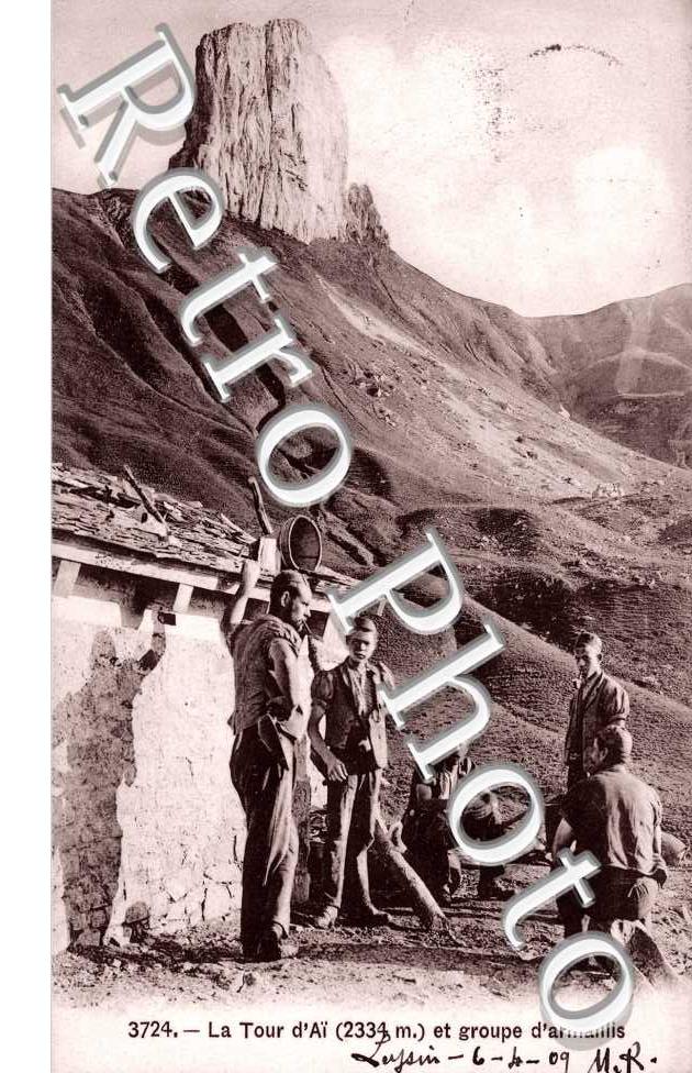 la Tour d'Ai et groupes d'armaillis