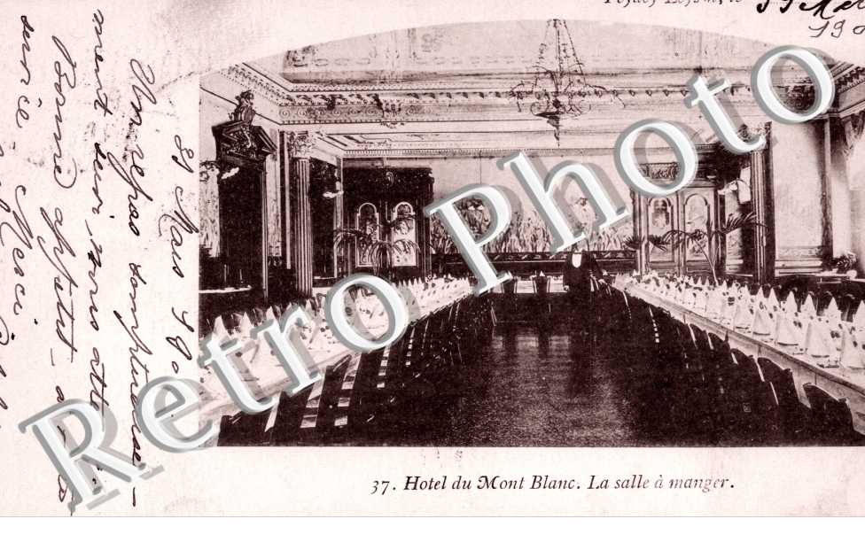 Hotel du Mont Blanc. La salle a manger