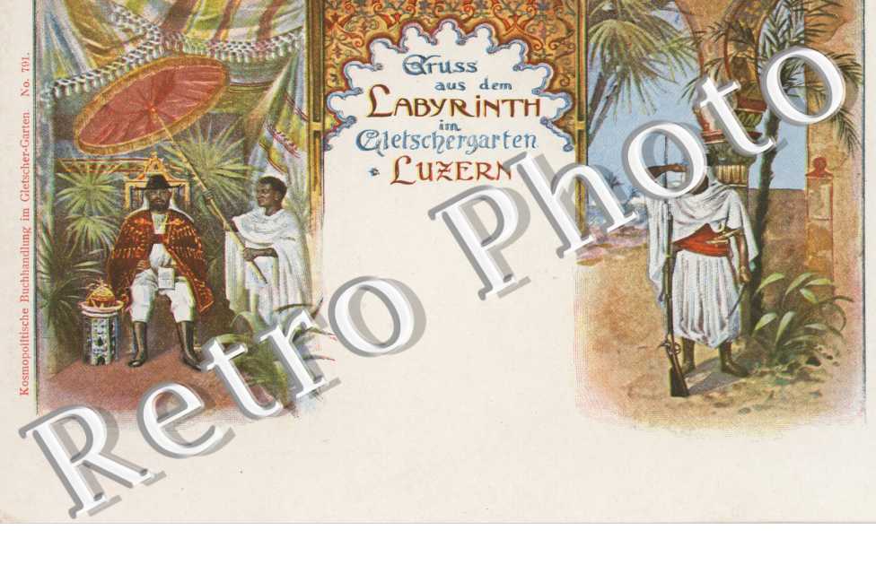 Gruss aus dem labyrinth im Gletschergarten
