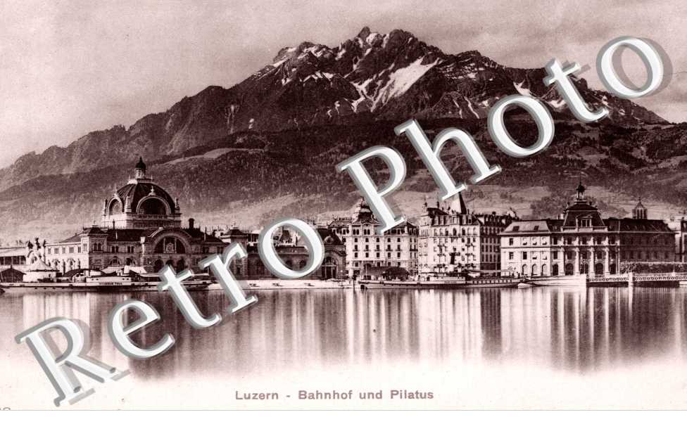 Bahnhof und Pilatus