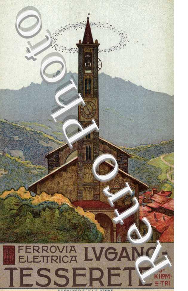 ferrovia elettrica Lugano-Tesserete. eglise