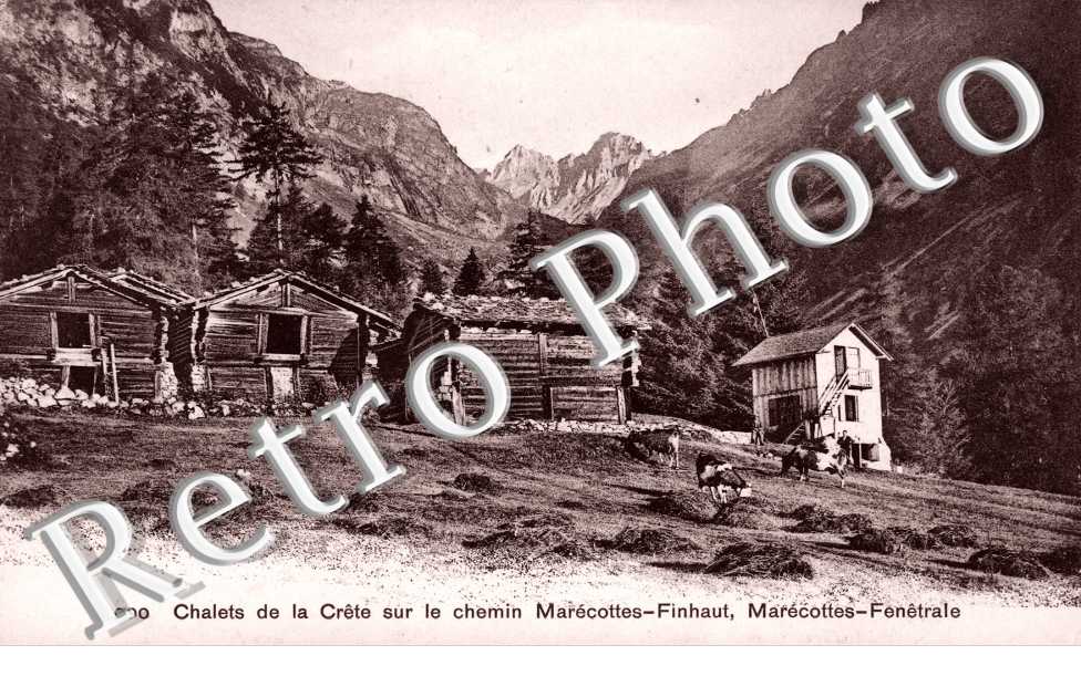 Chalets de la Crête sur le Chemin Marécottes-Finhaut, Marécottes-Fenêtrale
