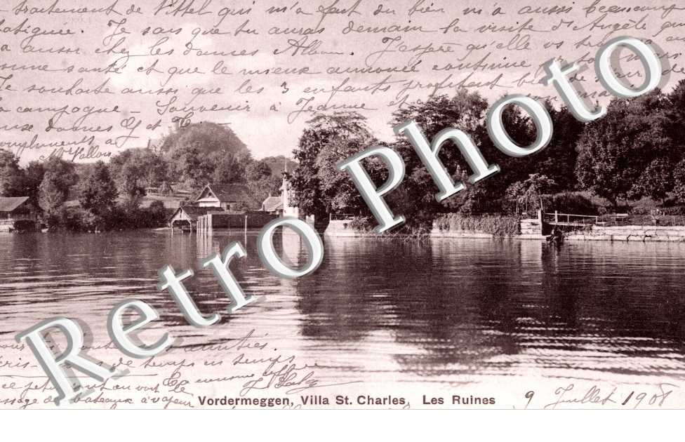 Vordermeggen, villa St. Charles. les ruines