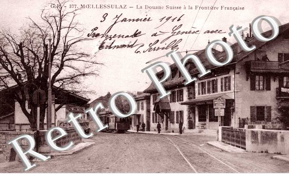 Moellessullaz, la Douane Suisse a la Frontiere Francaise