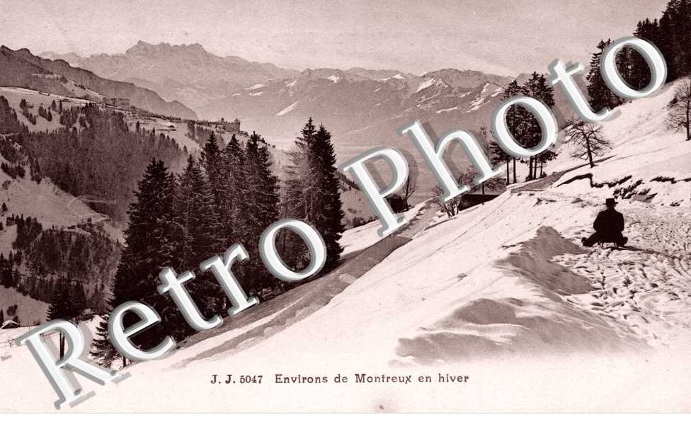 Environs de Montreux en hiver