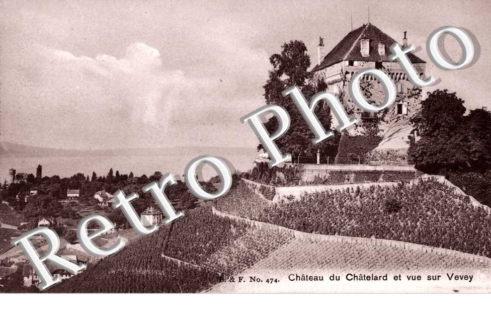 Chateau du Chatelard et vue sur Vevey