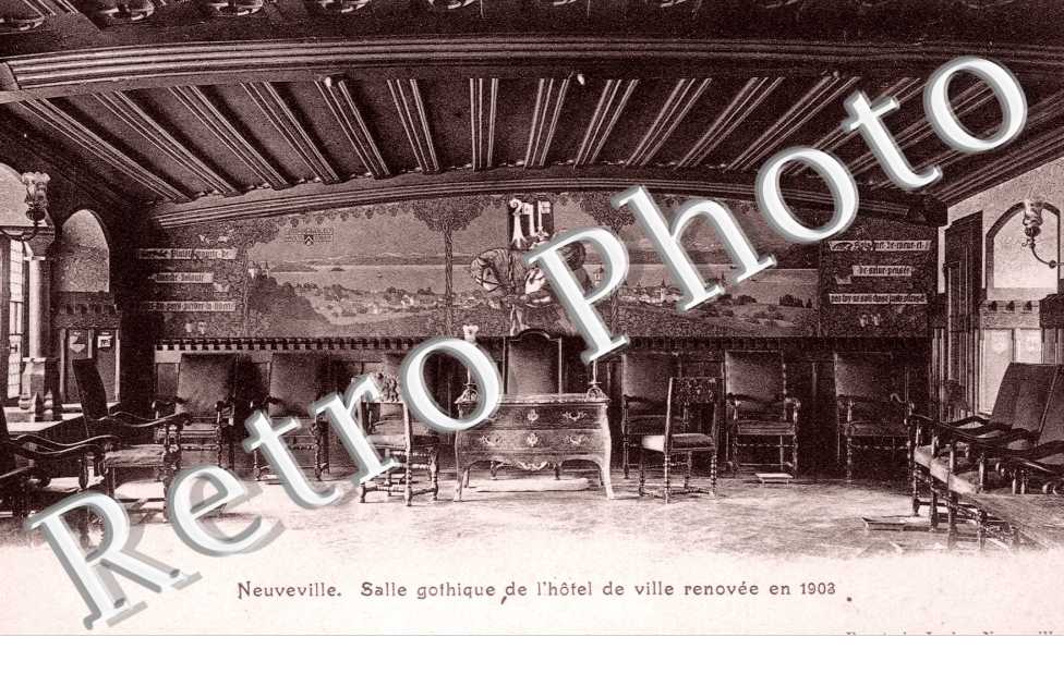 Salle gothique de l'hotel de ville renovee en 1903