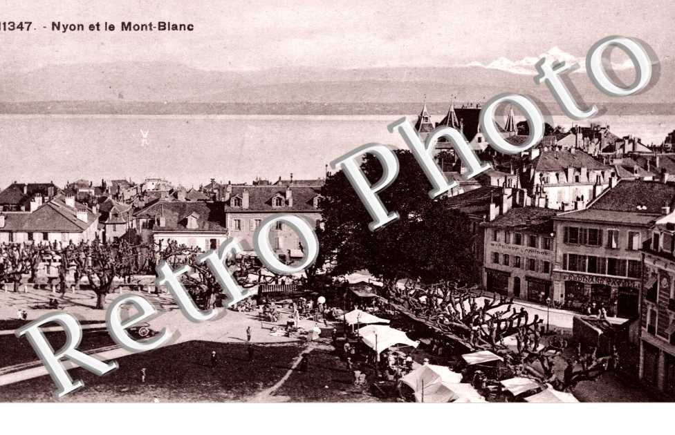 Nyon et le Mont-Blanc