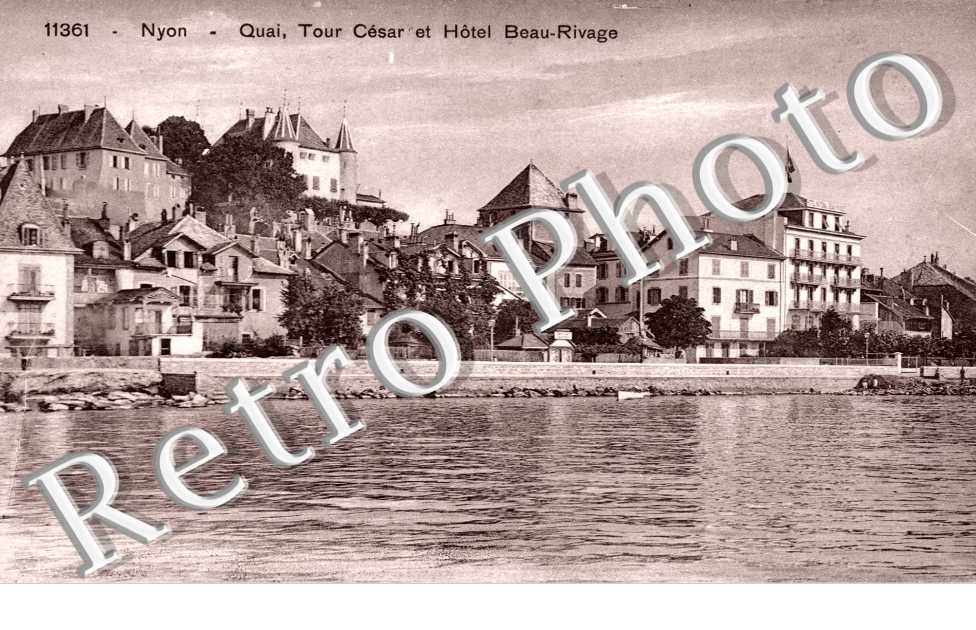 Quai, Tour César et Hôtel Beau-Rivage