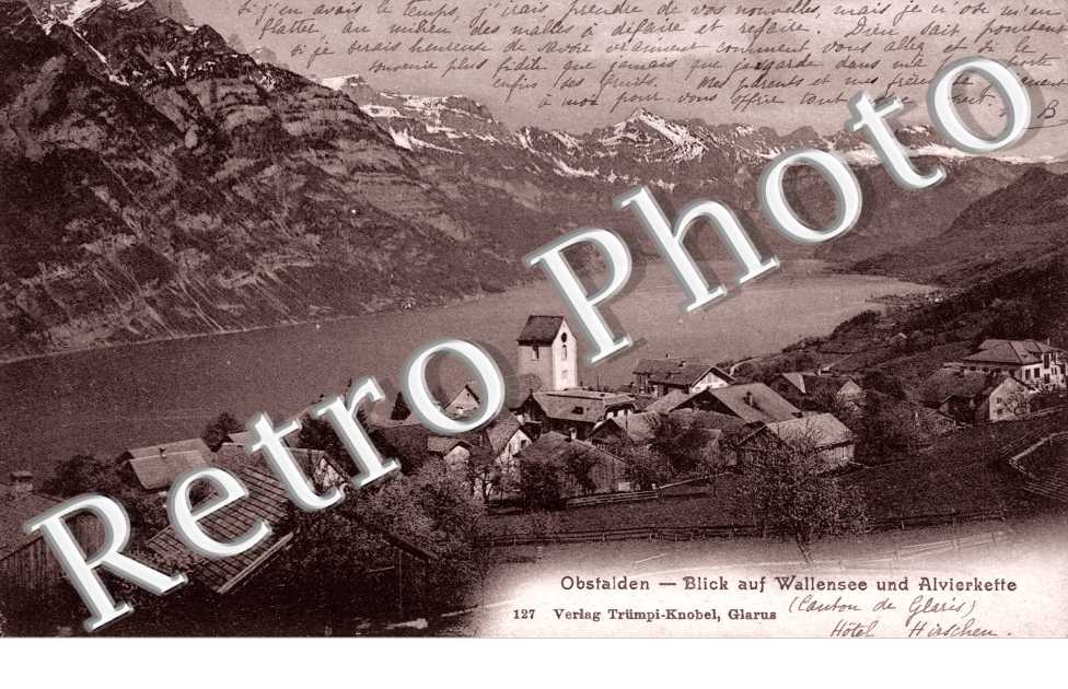 Blick auf Wallensee und Alvierkette