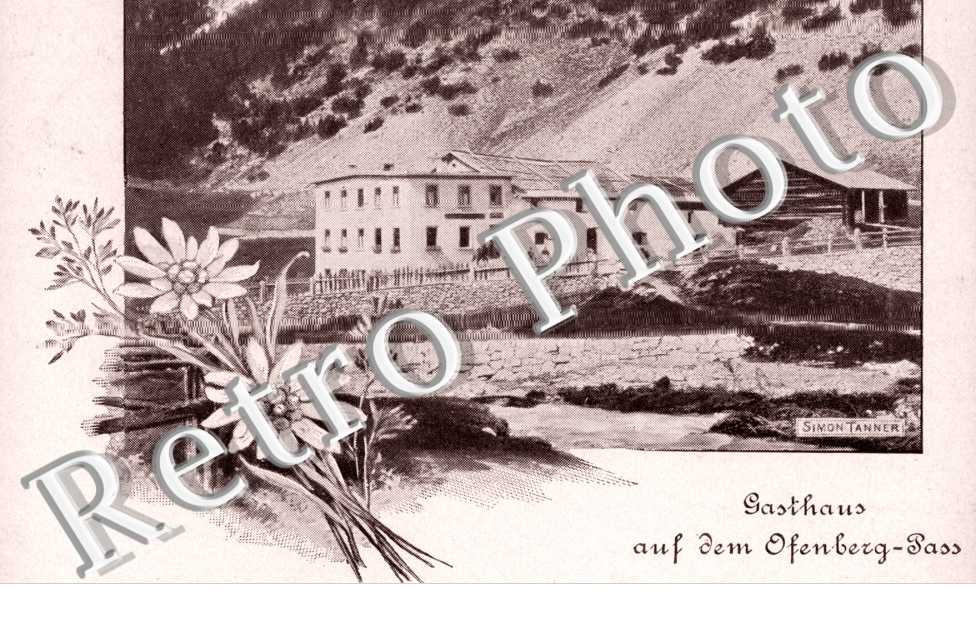 Gasthaus aus dem Ofenberg-Pass