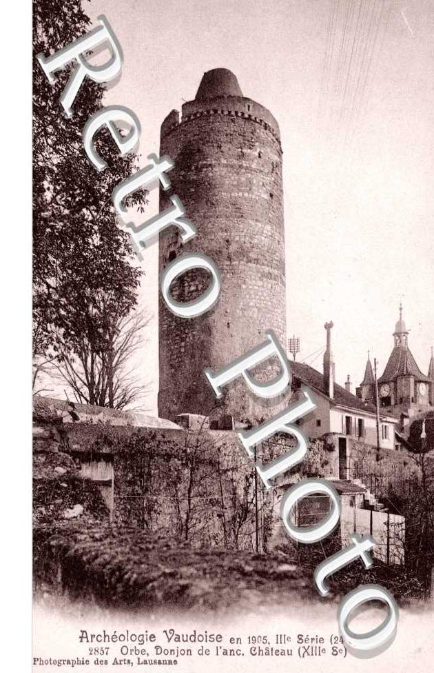 Archeologie Vaudoise en 1905 - Donjon de l'ancien chateau