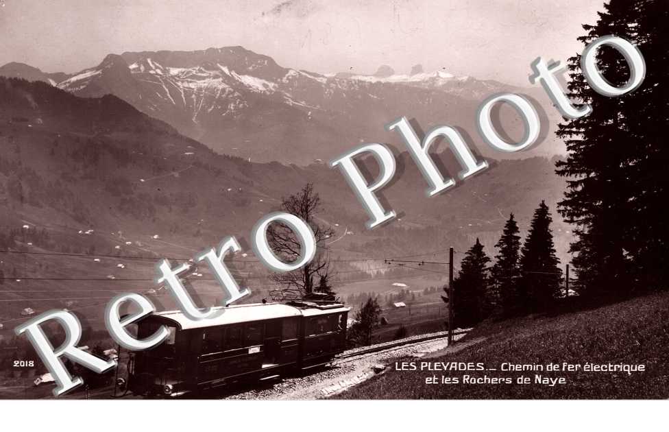 Chemin de fer électrique et les Rochers de Naye